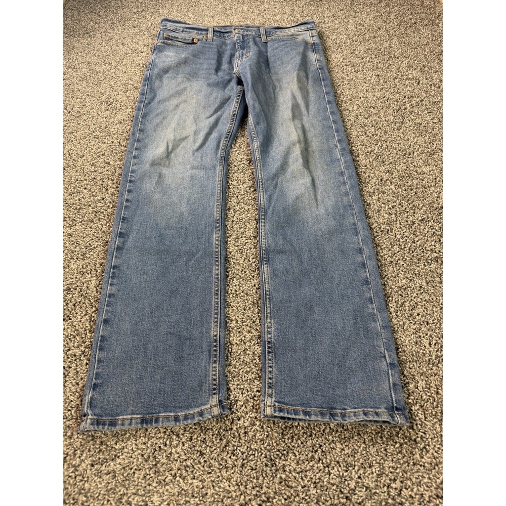 Levis 513 Slim Straight Jeans Men's Size 34x32 Blue